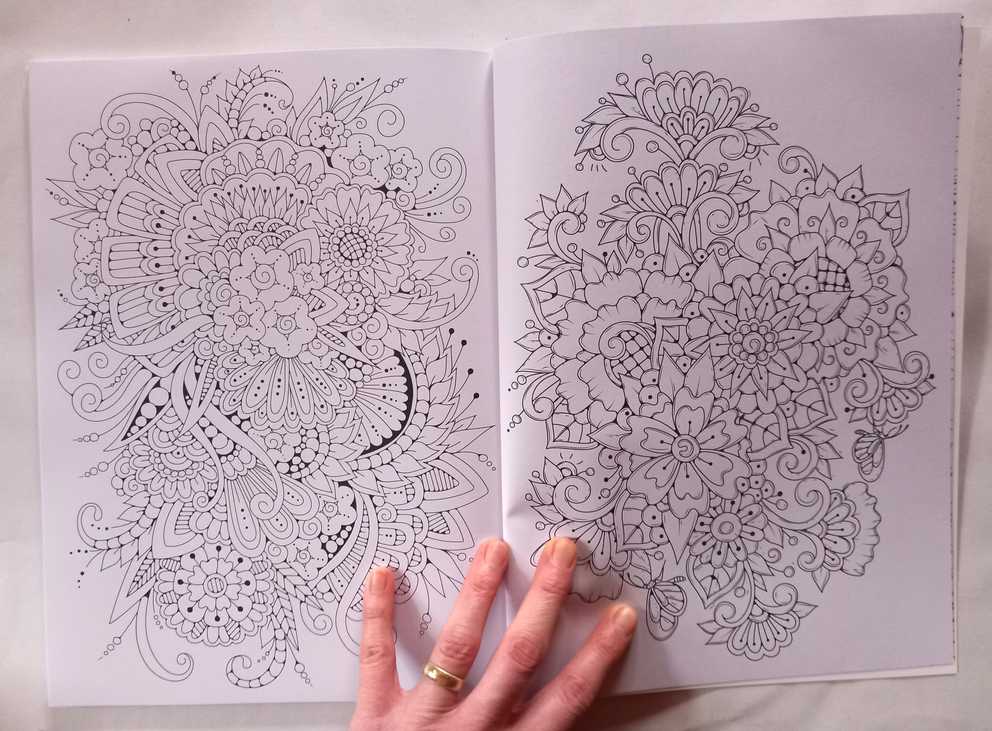 Colouring Book Květiny - ilustrace